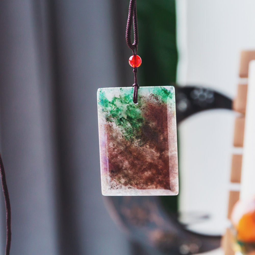 【Weekly Flash Deals】 Moss Agate Pendant - Calm Waters Collection