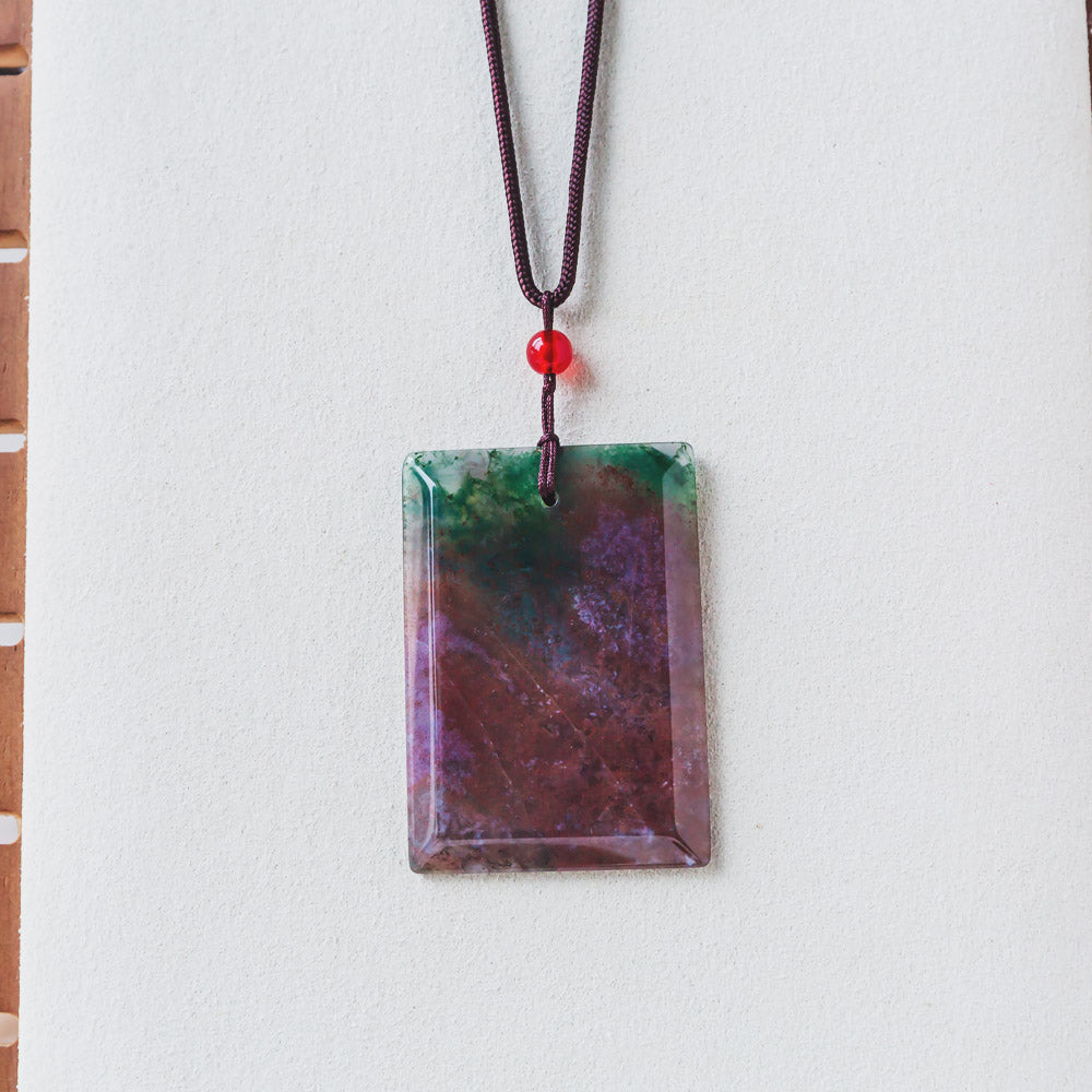 【Weekly Flash Deals】 Moss Agate Pendant - Calm Waters Collection