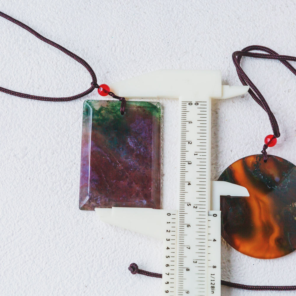 【Weekly Flash Deals】 Moss Agate Pendant - Calm Waters Collection