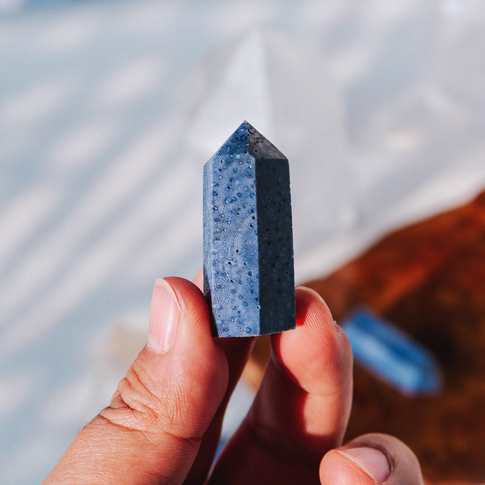 Reikistal 2'' Blue Coral Point