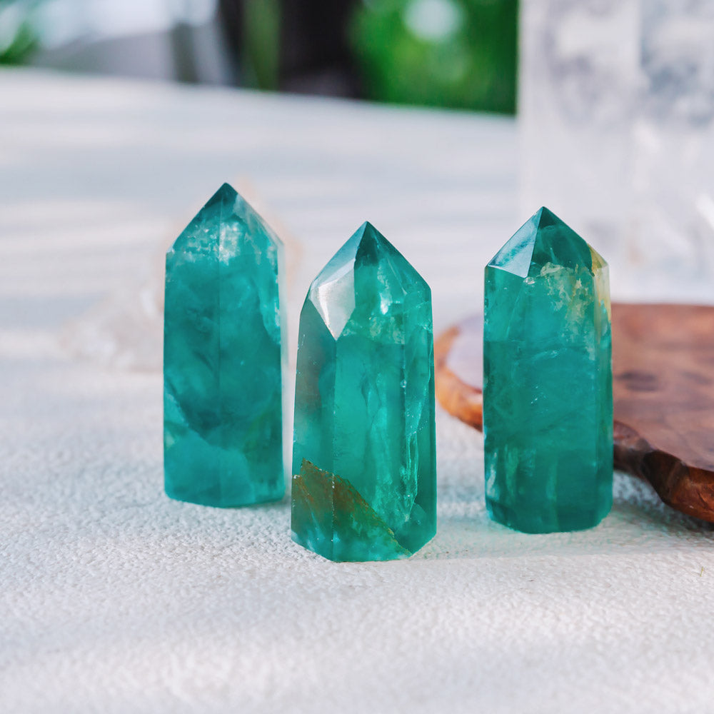 Reikistal 2'' Green Fluorite Point