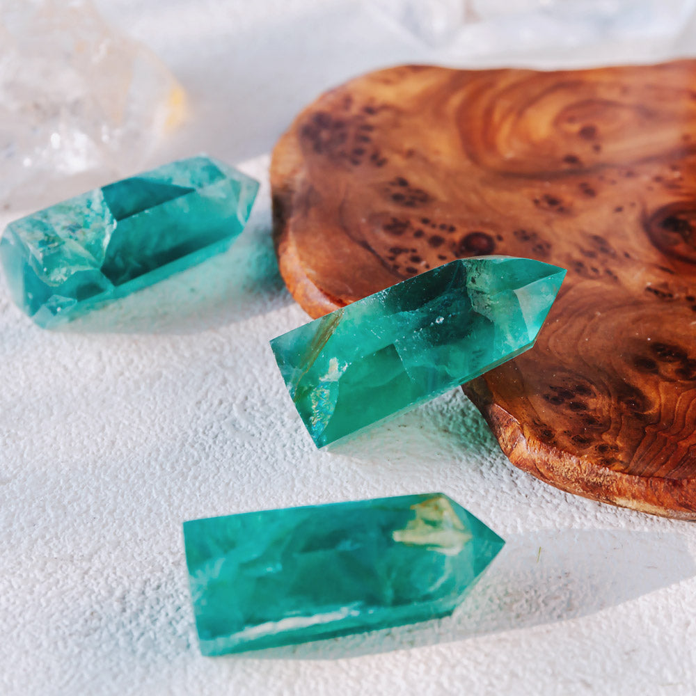 Reikistal 2'' Green Fluorite Point