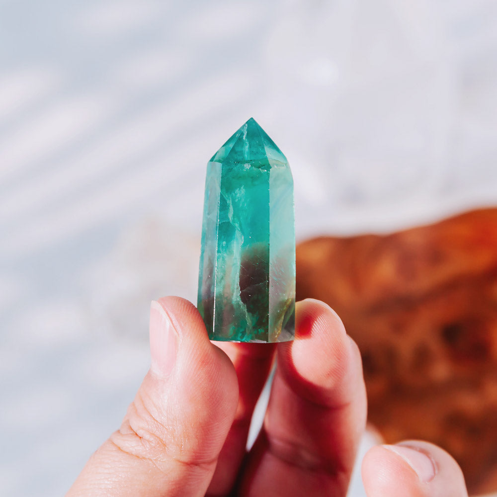 Reikistal 2'' Green Fluorite Point