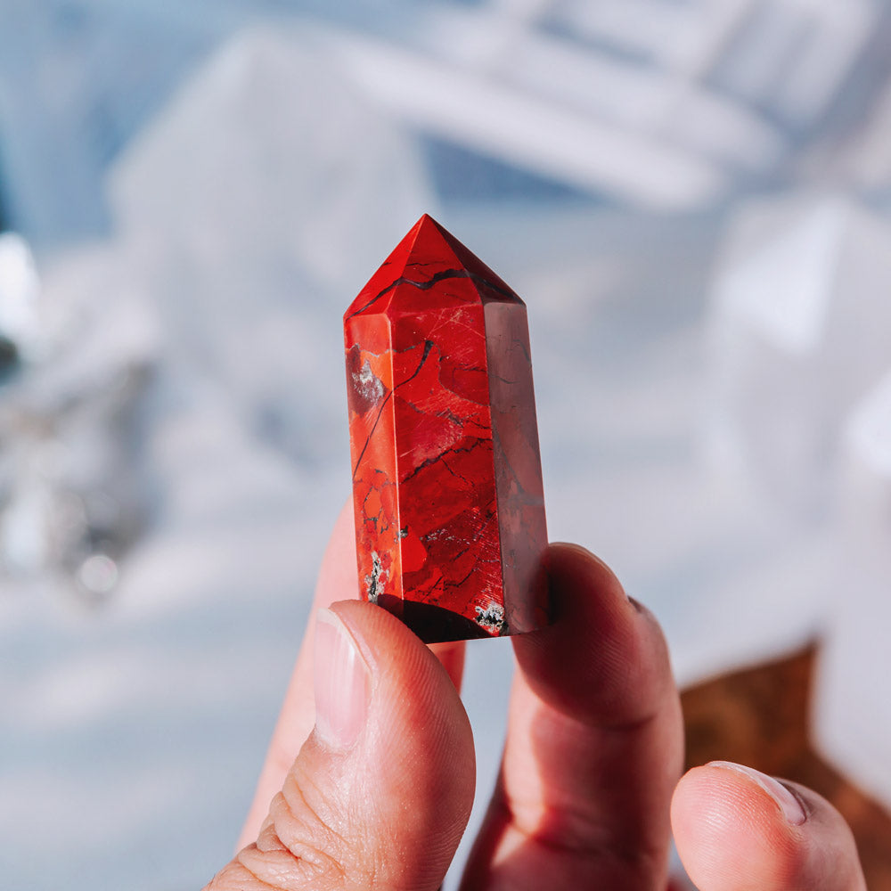 Reikistal 2'' Red Jasper Point
