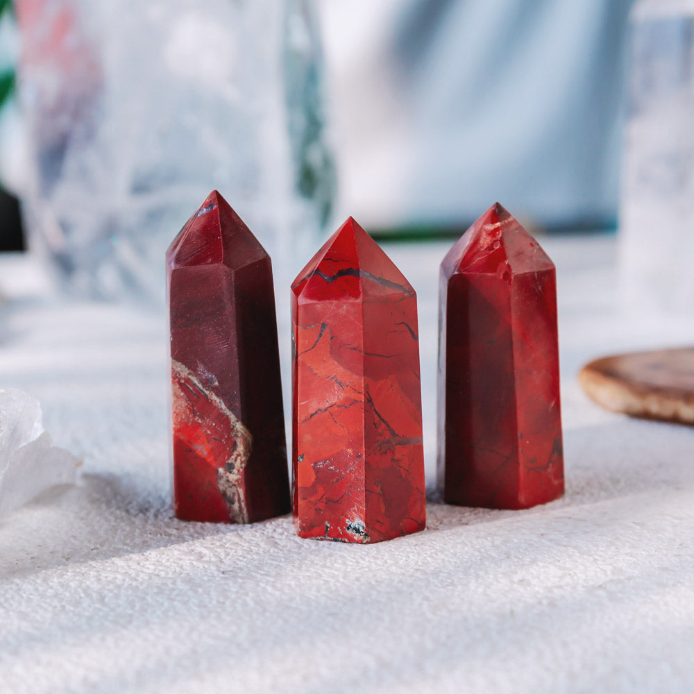 Reikistal 2'' Red Jasper Point