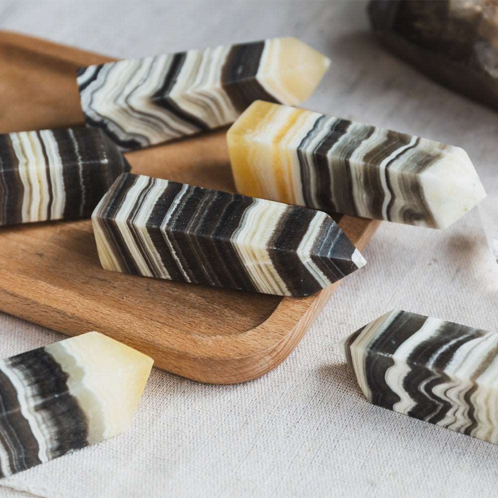 Reikistal  Zebra Calcite Point