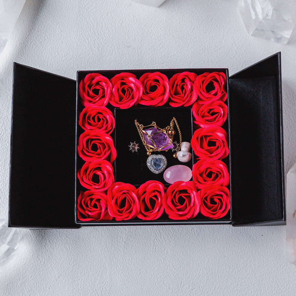 Valentine's Day 16 Eternal Flower Natural Crystal Gift Box Set