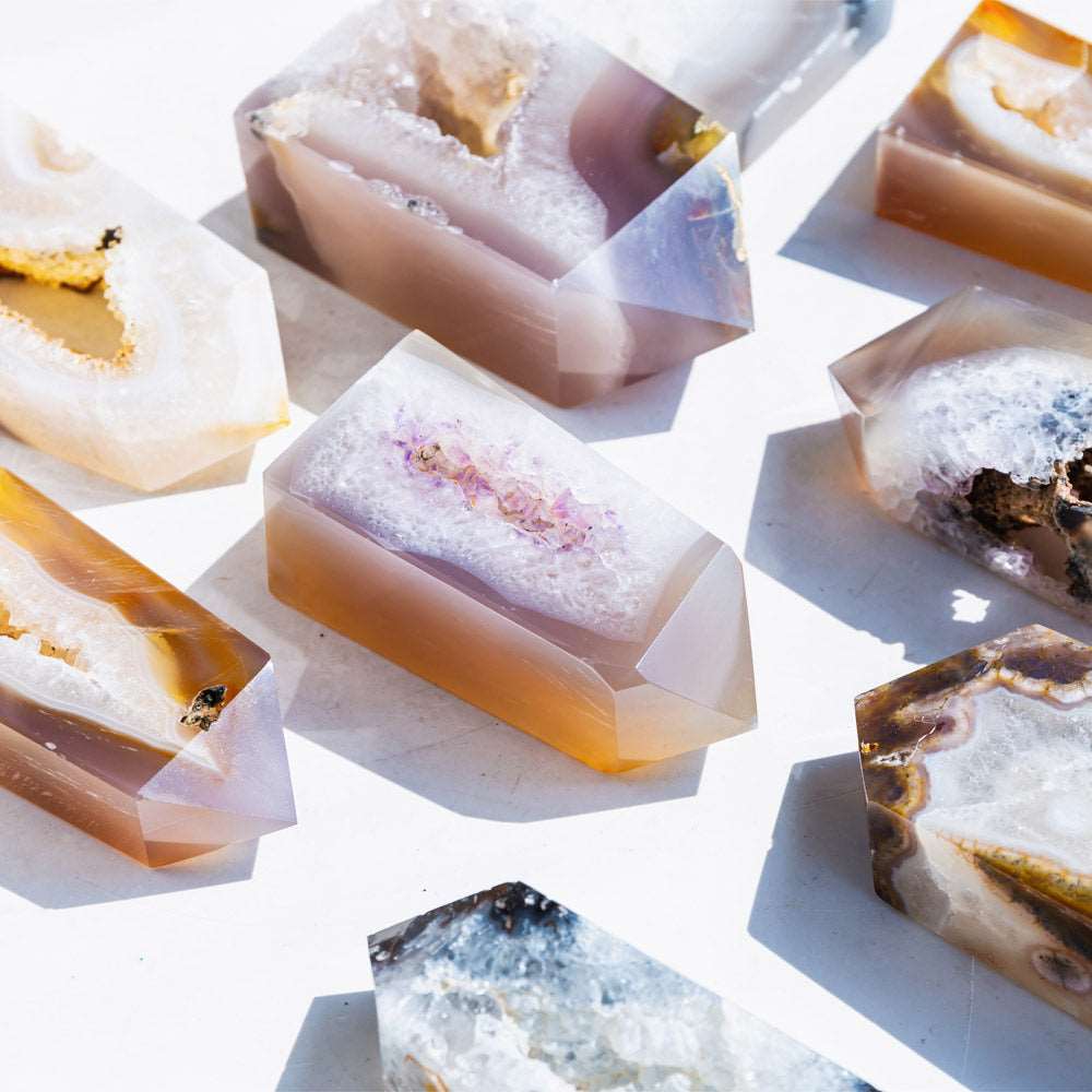 Reikistal Agate Geode Point