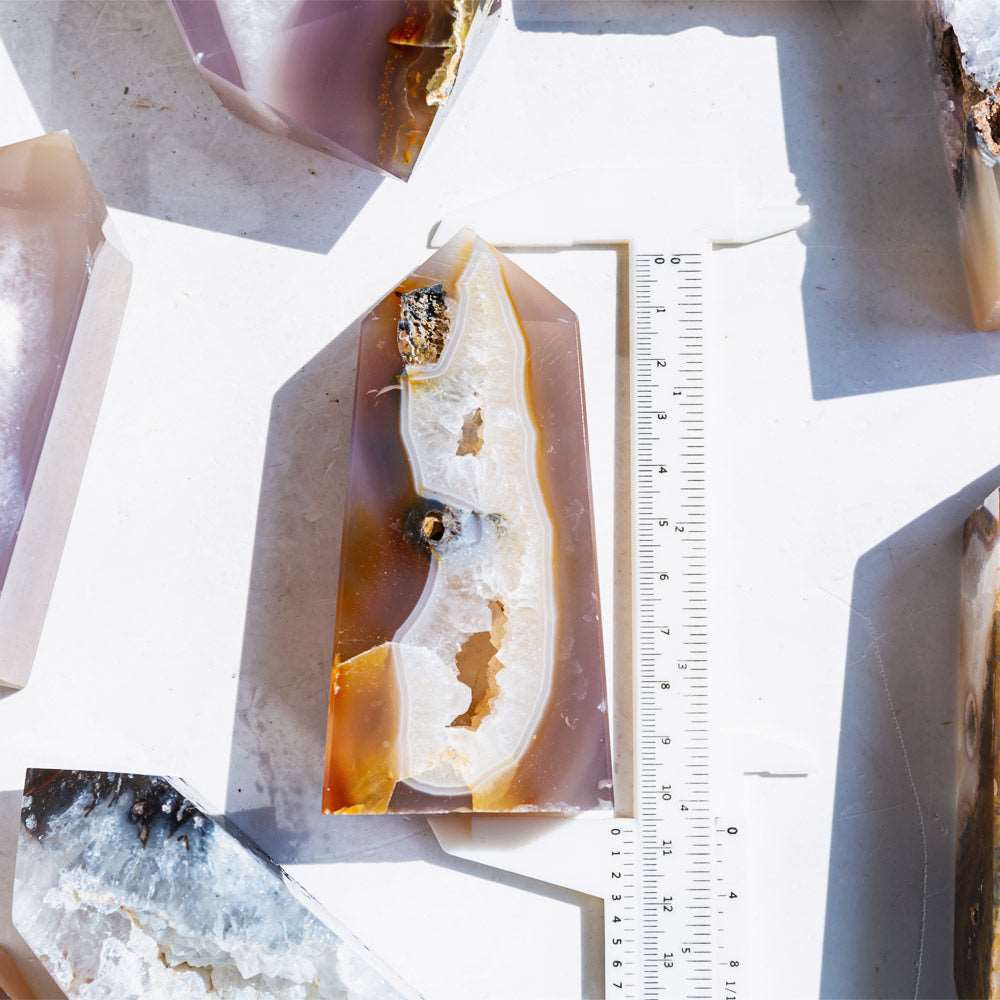 Reikistal Agate Geode Point