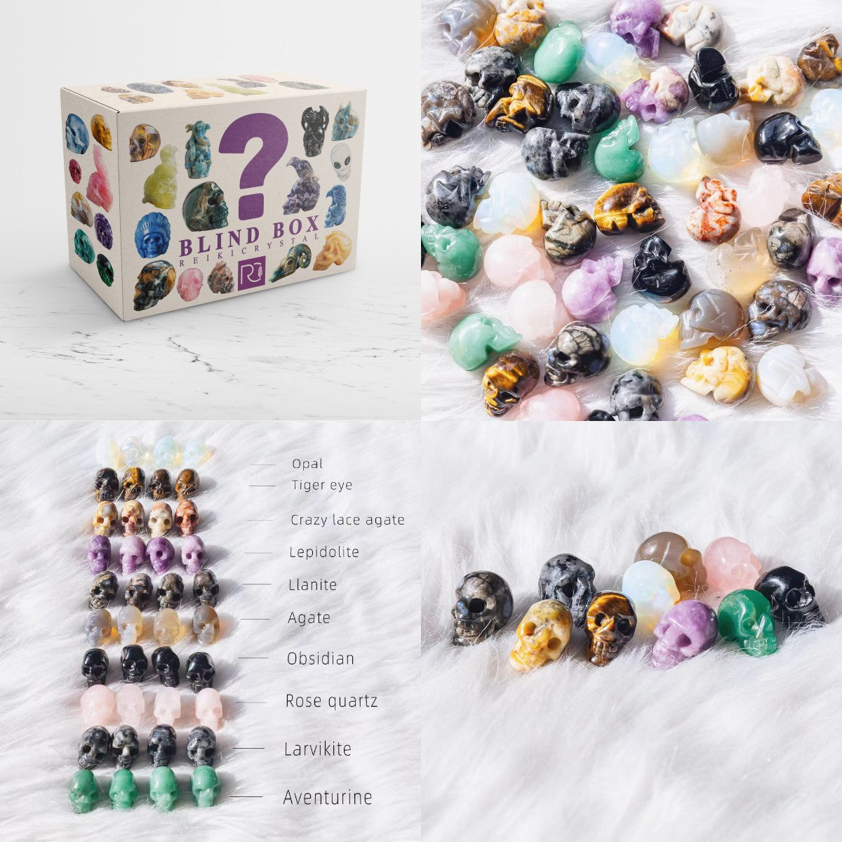 【Abundance energy/power】Mystery Crystal Skull Box