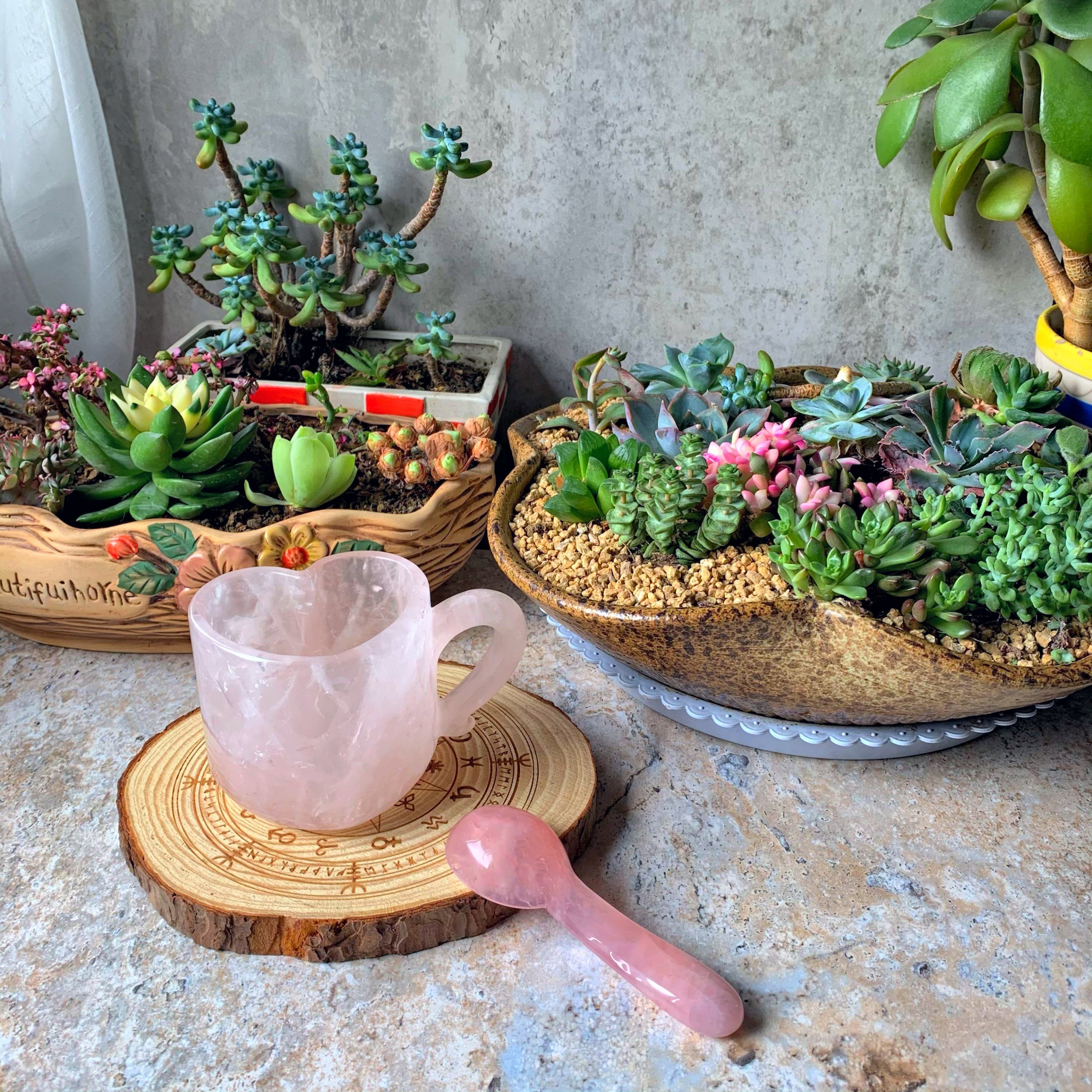 Rose Quartz Heart Cup/Mug