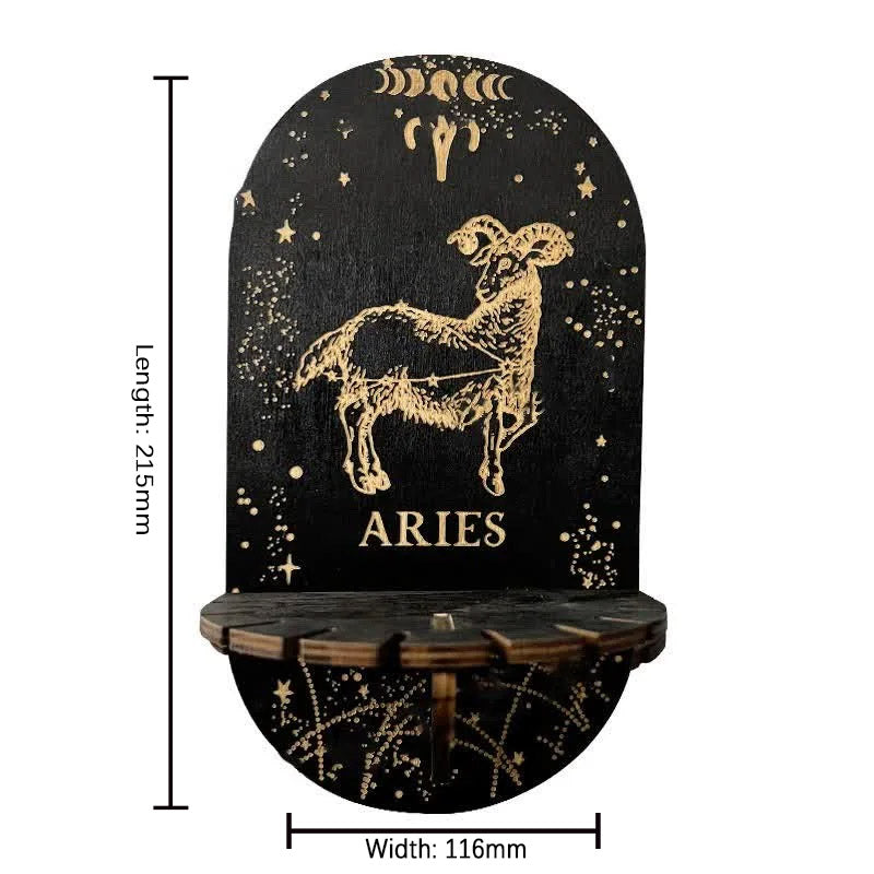 Small Delicate Sibylline Wooden Crystal Shelf