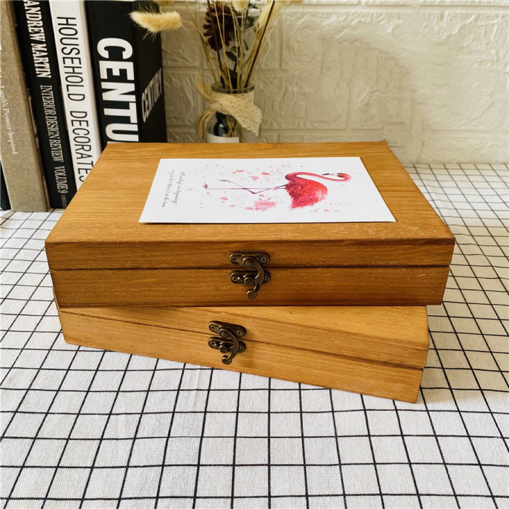 Rectangular Antique-style Wooden Gift Box