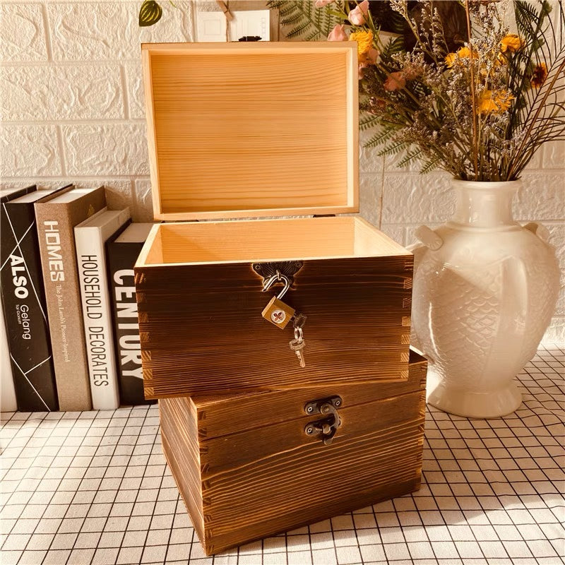 Rectangular Antique-style Wooden Gift Box