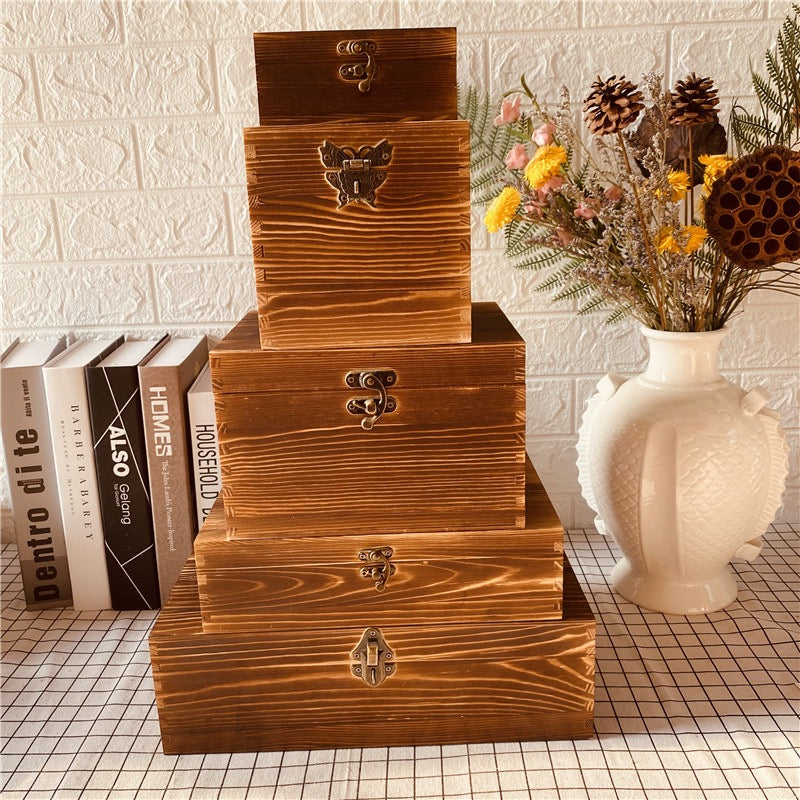 Rectangular Antique-style Wooden Gift Box