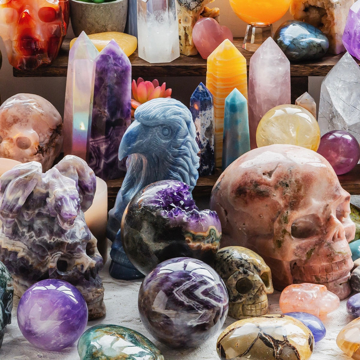 【Abundance energy/power】Mystery Crystal Carving Box