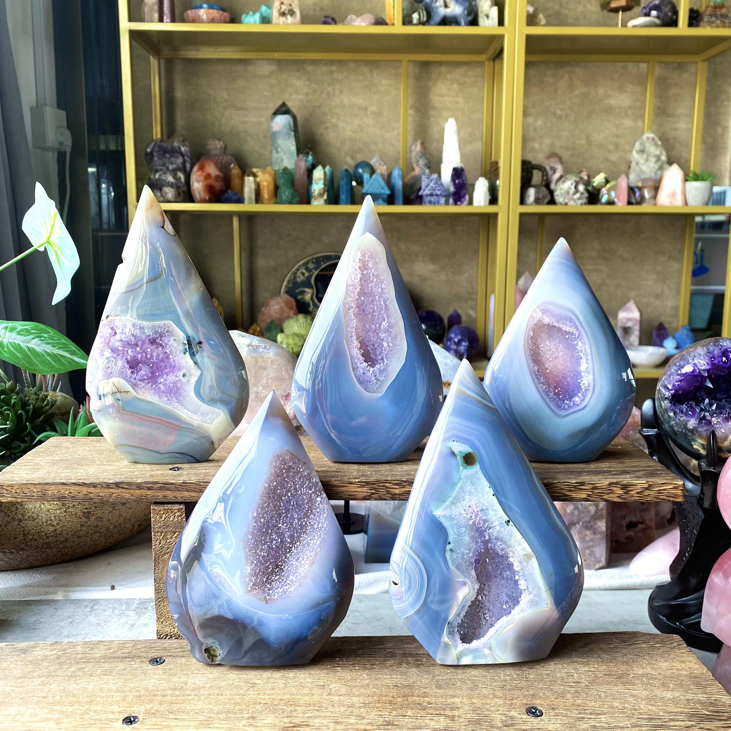 【Weekly Flash Deals】Druzy Agate With Amethyst Free Form