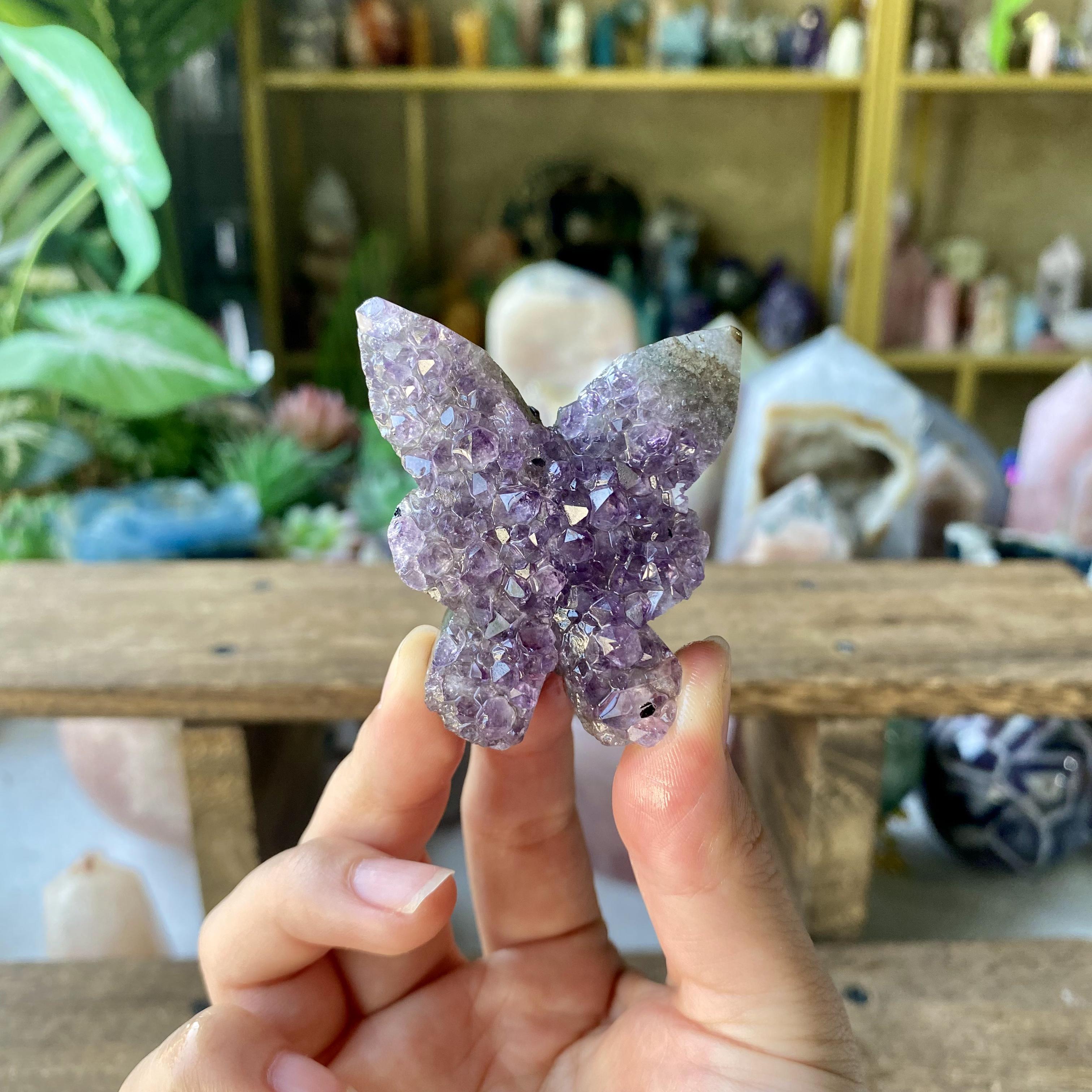 【Weekly Flash Deals】Amethyst Butterfly Cluster