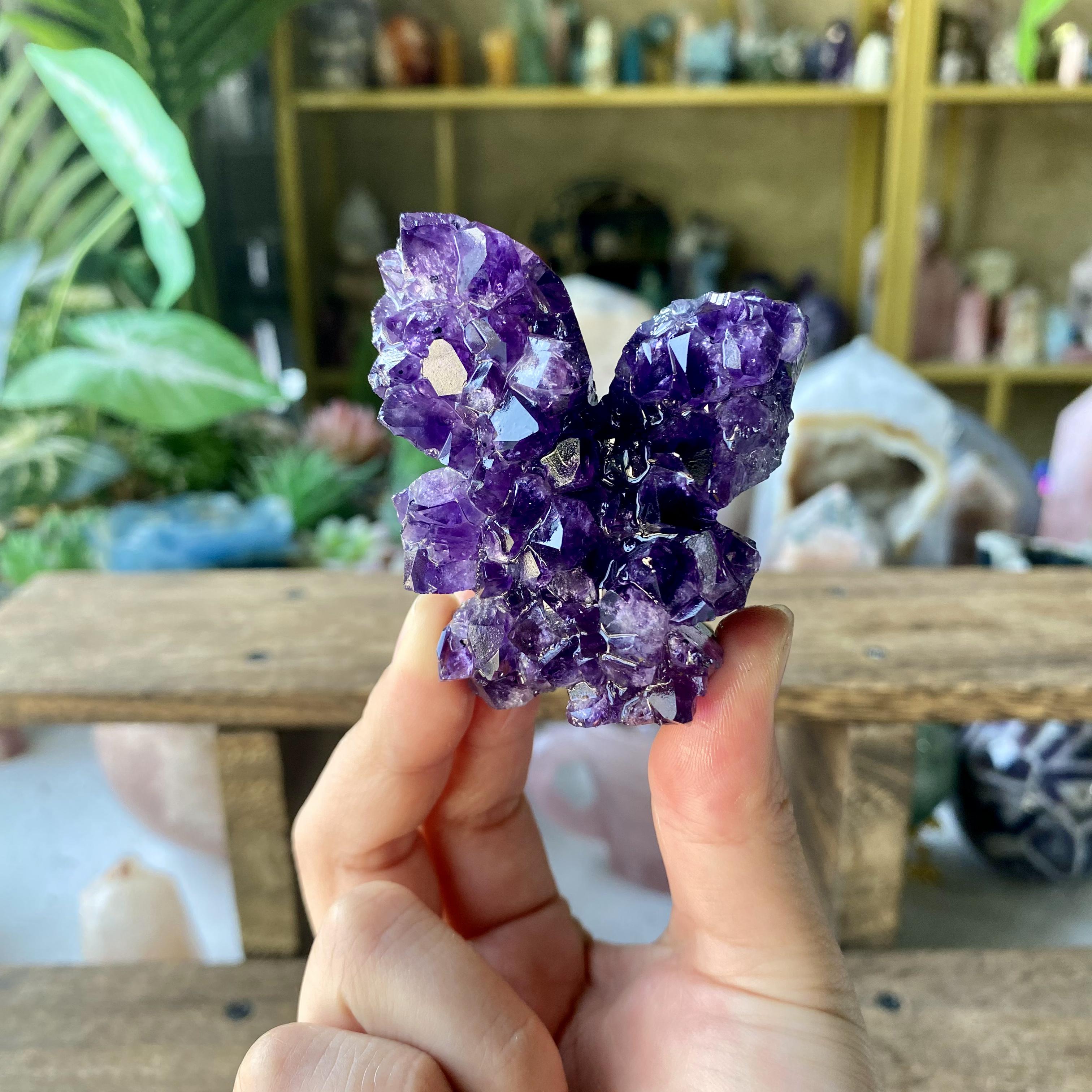 【Weekly Flash Deals】Amethyst Butterfly Cluster