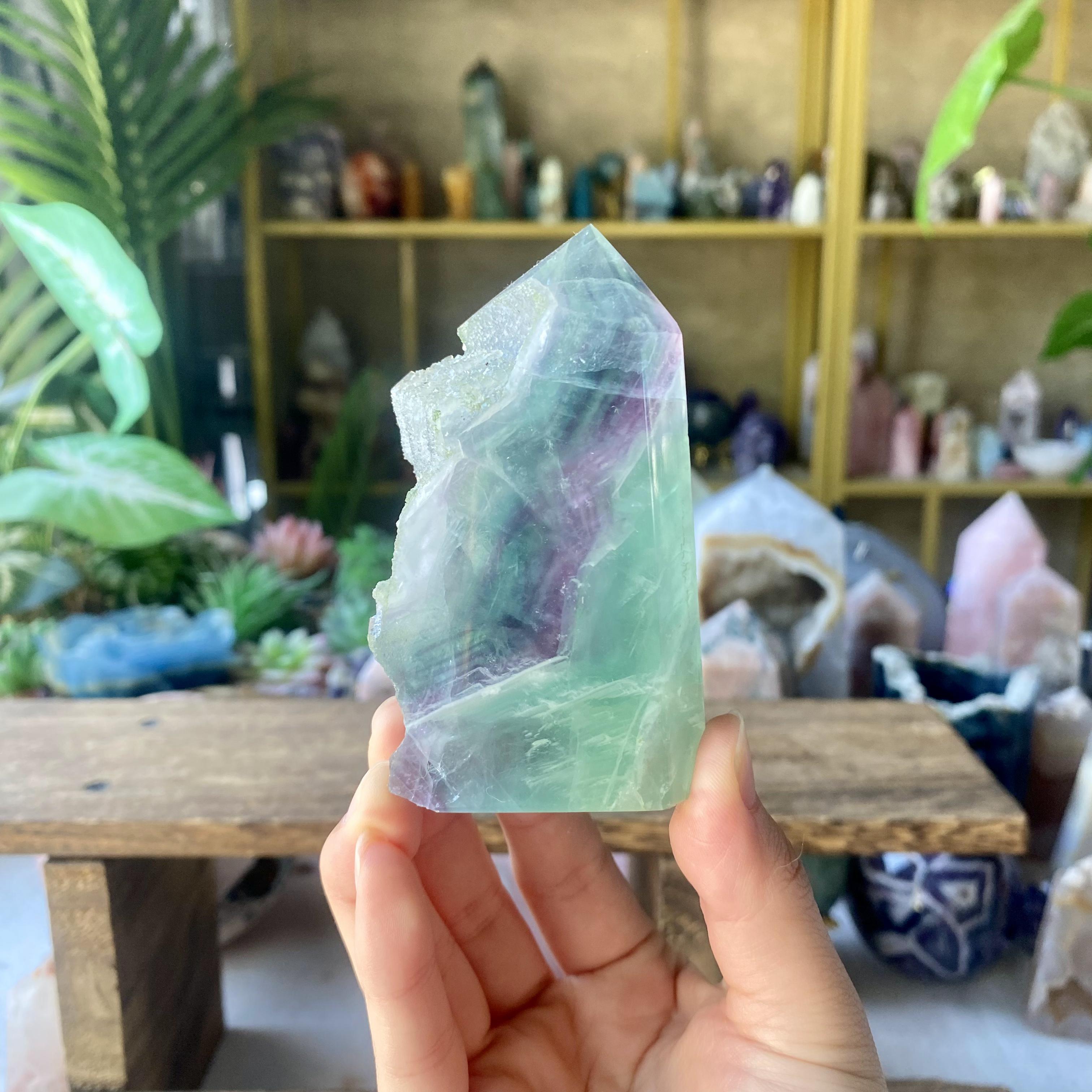 【Weekly Flash Deals】Rainbow Fluorite Raw Tower