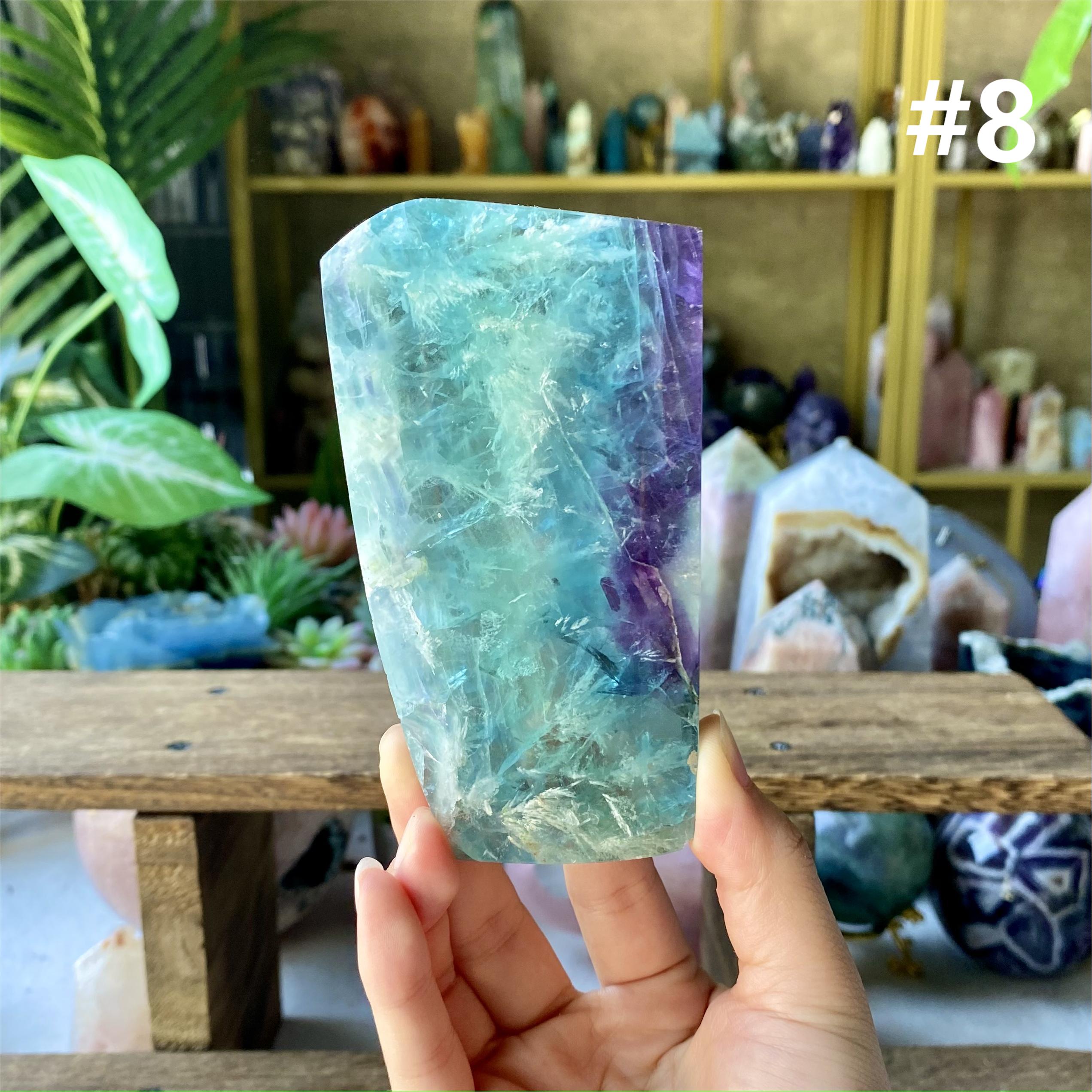 【Weekly Flash Deals】Snowflake Fluorite Slice