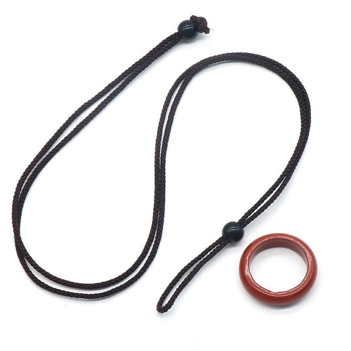 Natural Loop Ring Necklace Set