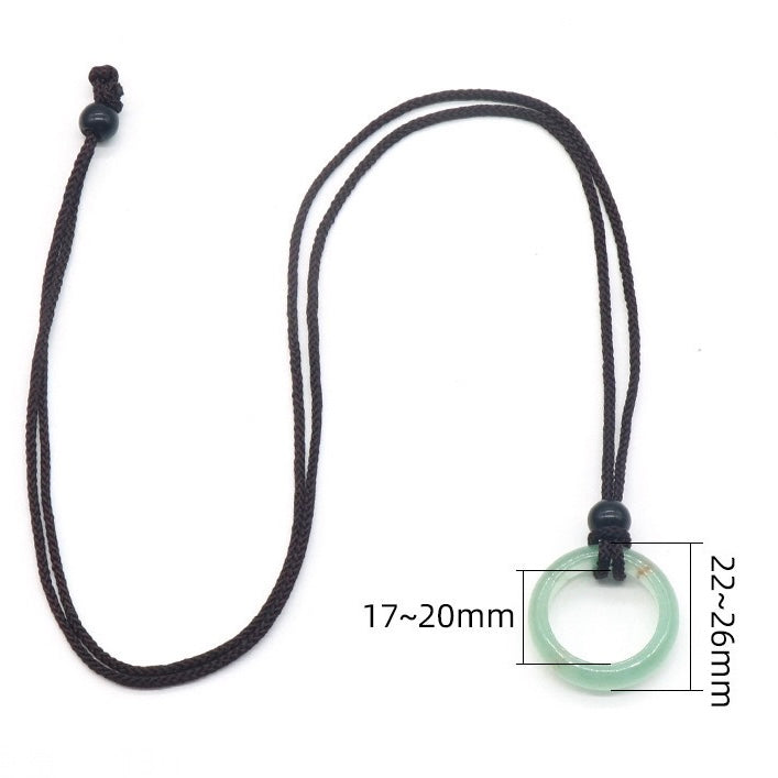 Natural Loop Ring Necklace Set