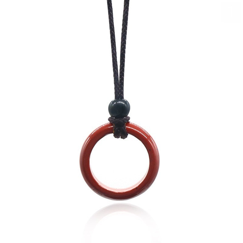 Natural Loop Ring Necklace Set