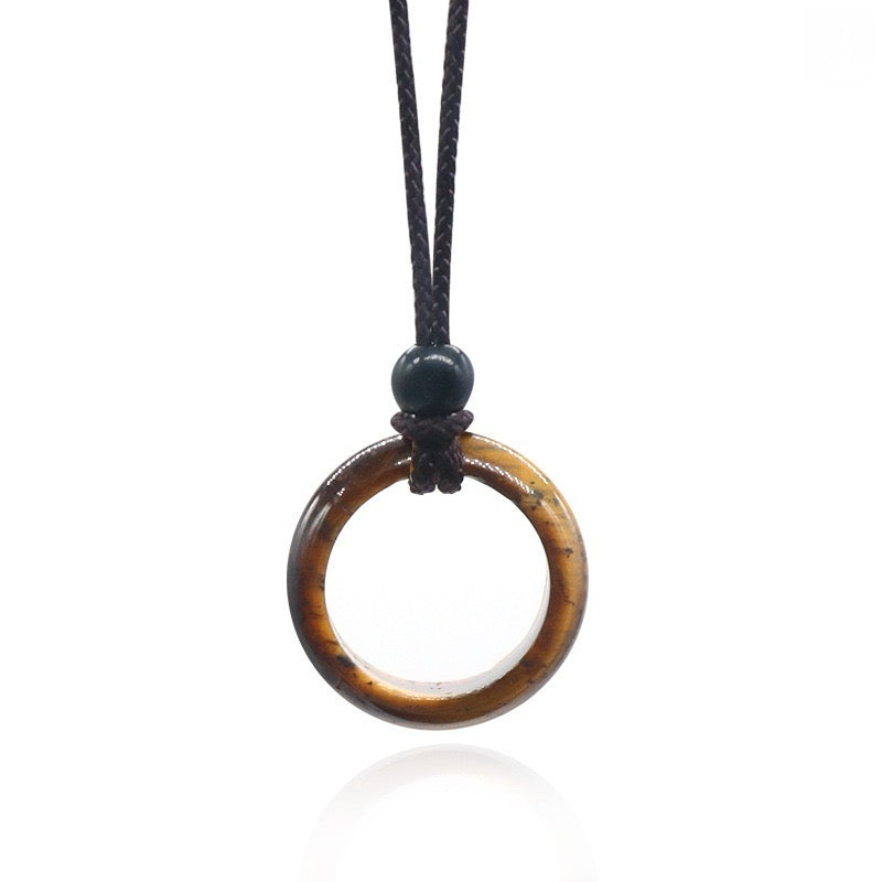 Natural Loop Ring Necklace Set