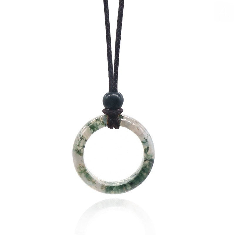 Natural Loop Ring Necklace Set