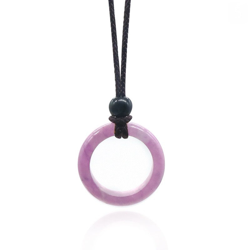 Natural Loop Ring Necklace Set