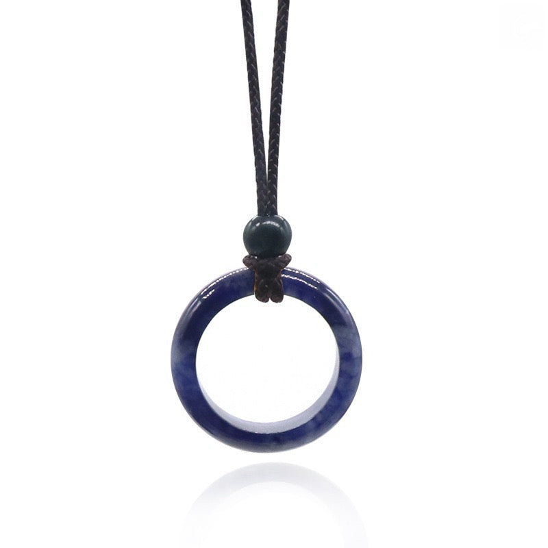 Natural Loop Ring Necklace Set