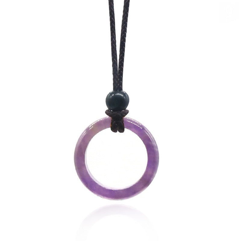 Natural Loop Ring Necklace Set