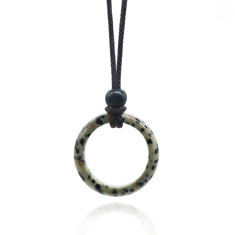 Natural Loop Ring Necklace Set