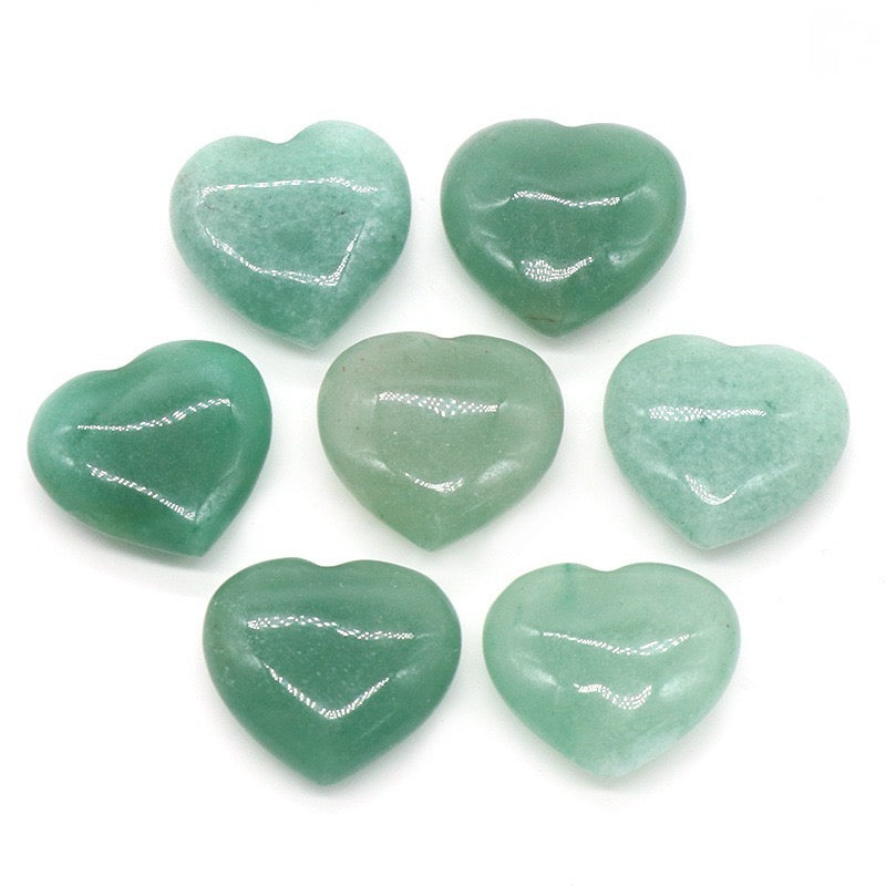 Natural Crystal Heart-Shaped Stone Ornament