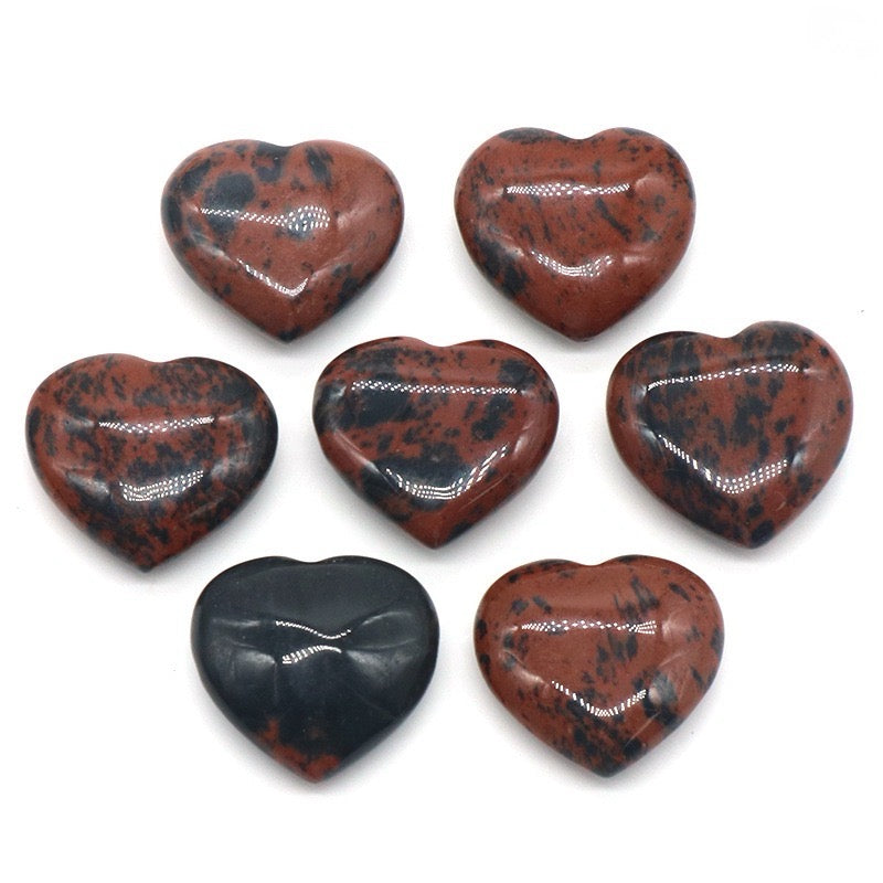 Natural Crystal Heart-Shaped Stone Ornament