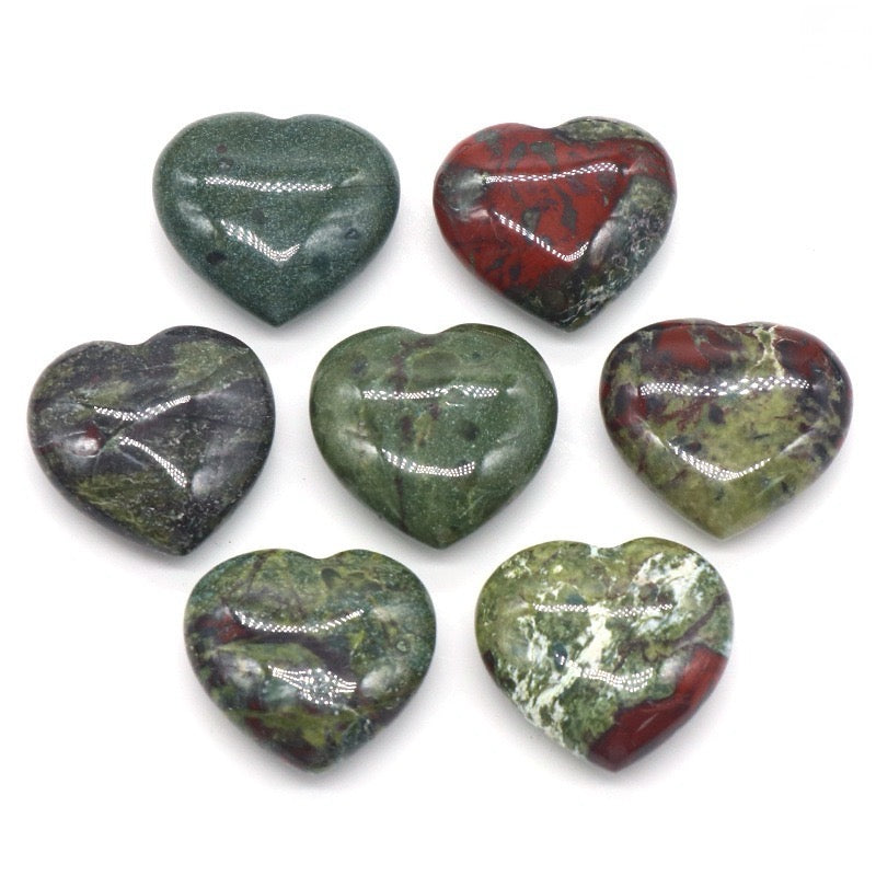 Natural Crystal Heart-Shaped Stone Ornament
