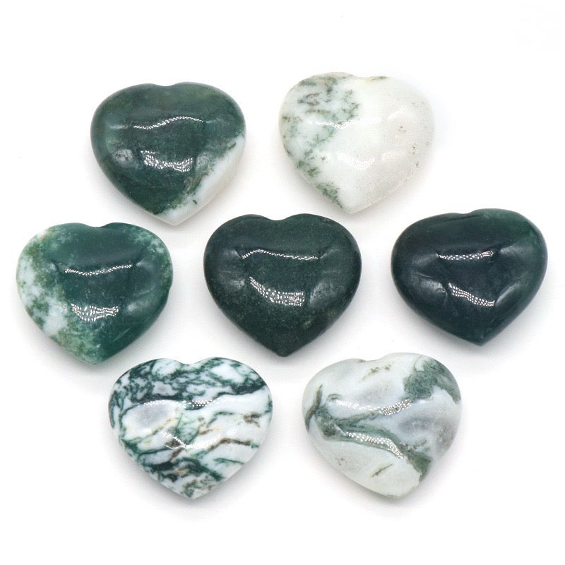 Natural Crystal Heart-Shaped Stone Ornament