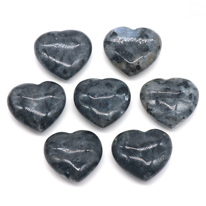 Natural Crystal Heart-Shaped Stone Ornament