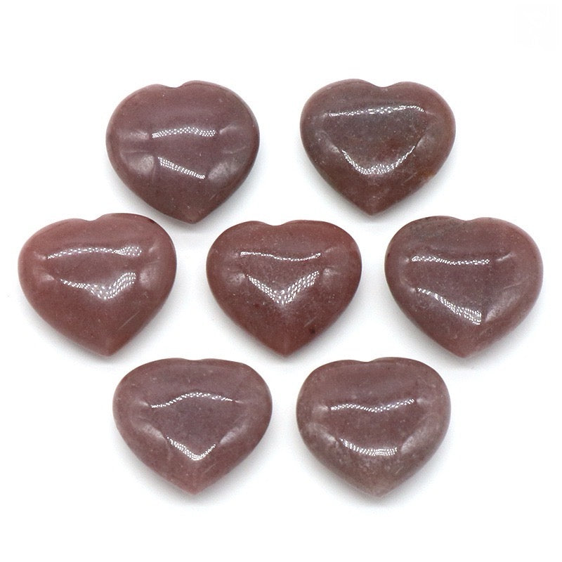 Natural Crystal Heart-Shaped Stone Ornament