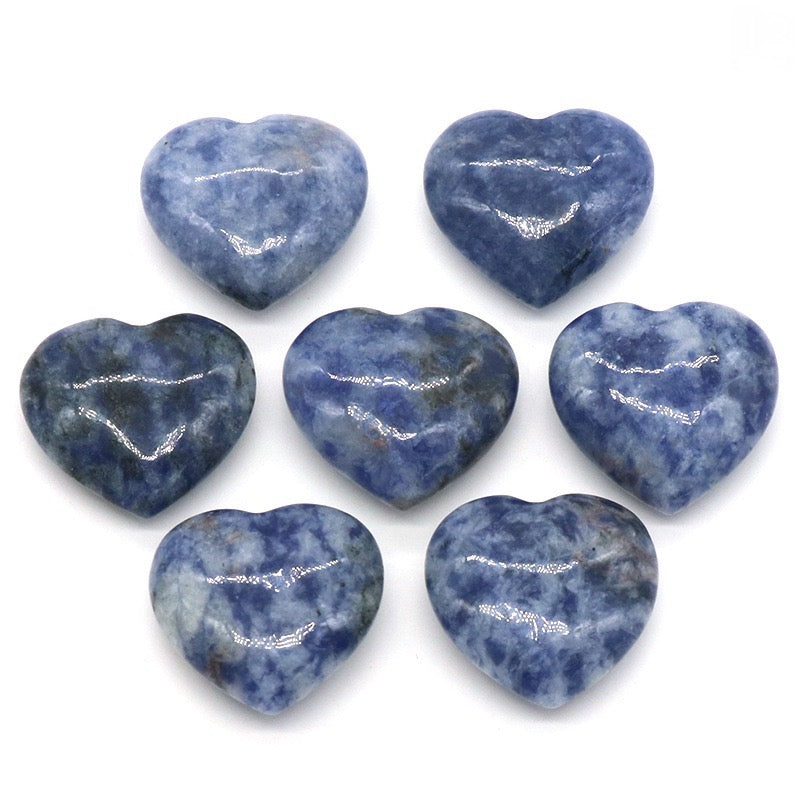 Natural Crystal Heart-Shaped Stone Ornament