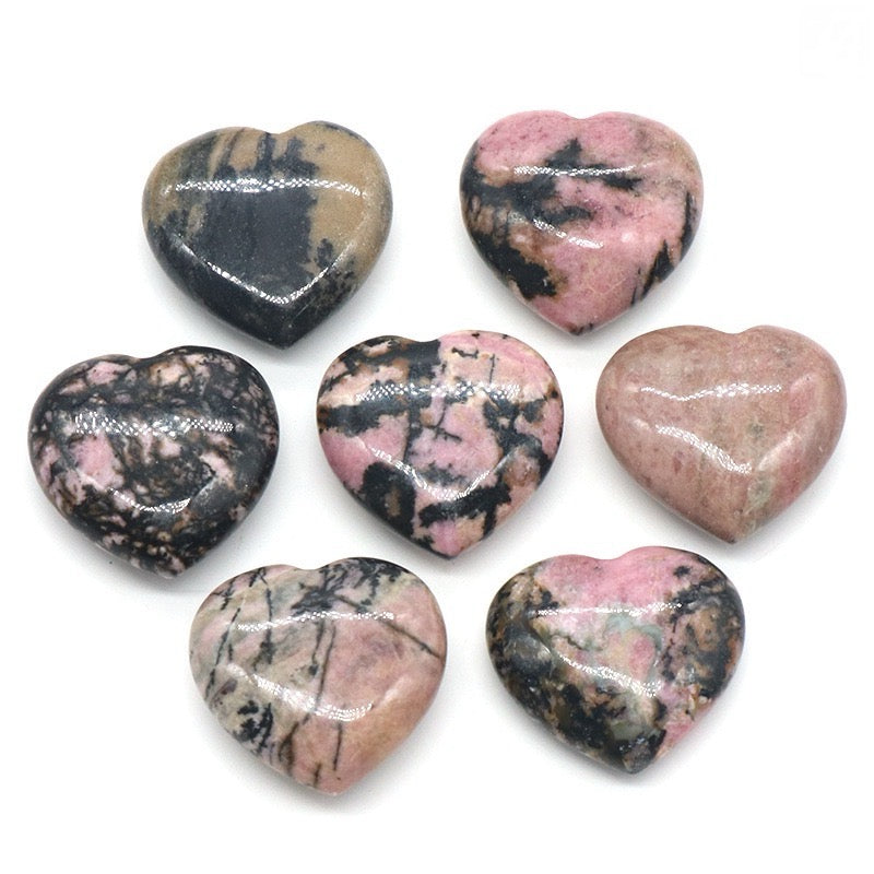 Natural Crystal Heart-Shaped Stone Ornament