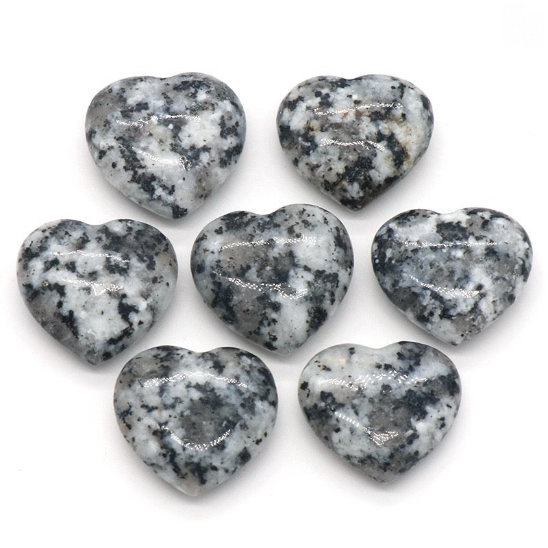 Natural Crystal Heart-Shaped Stone Ornament