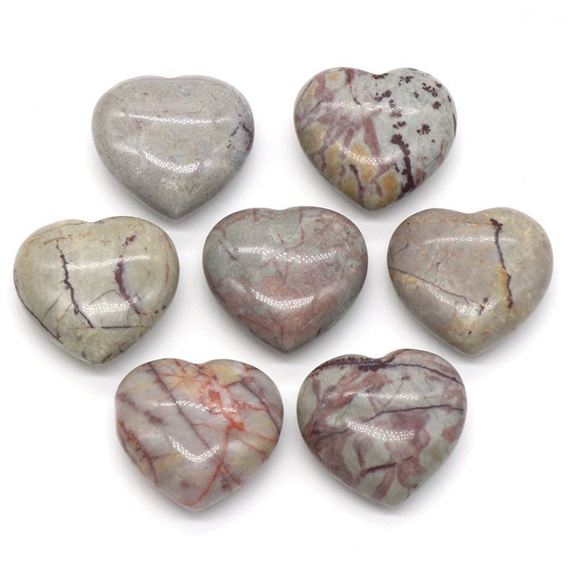 Natural Crystal Heart-Shaped Stone Ornament