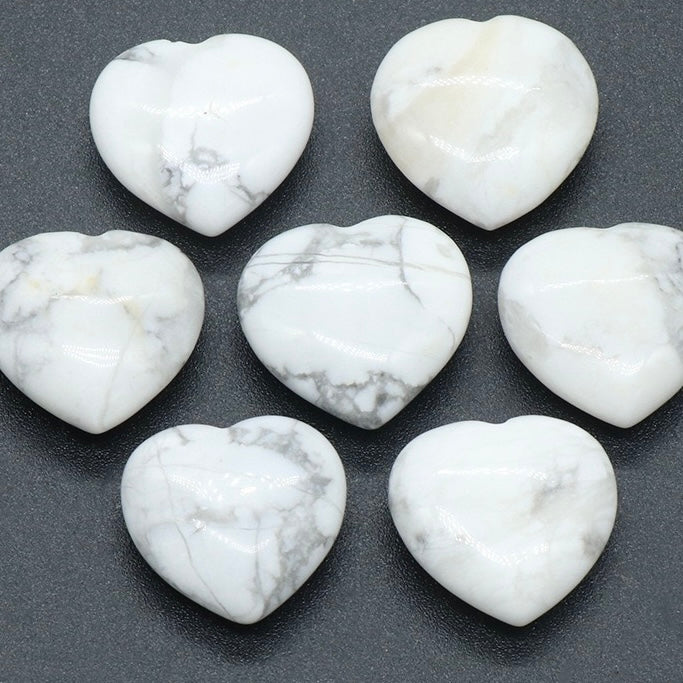 Natural Crystal Heart-Shaped Stone Ornament