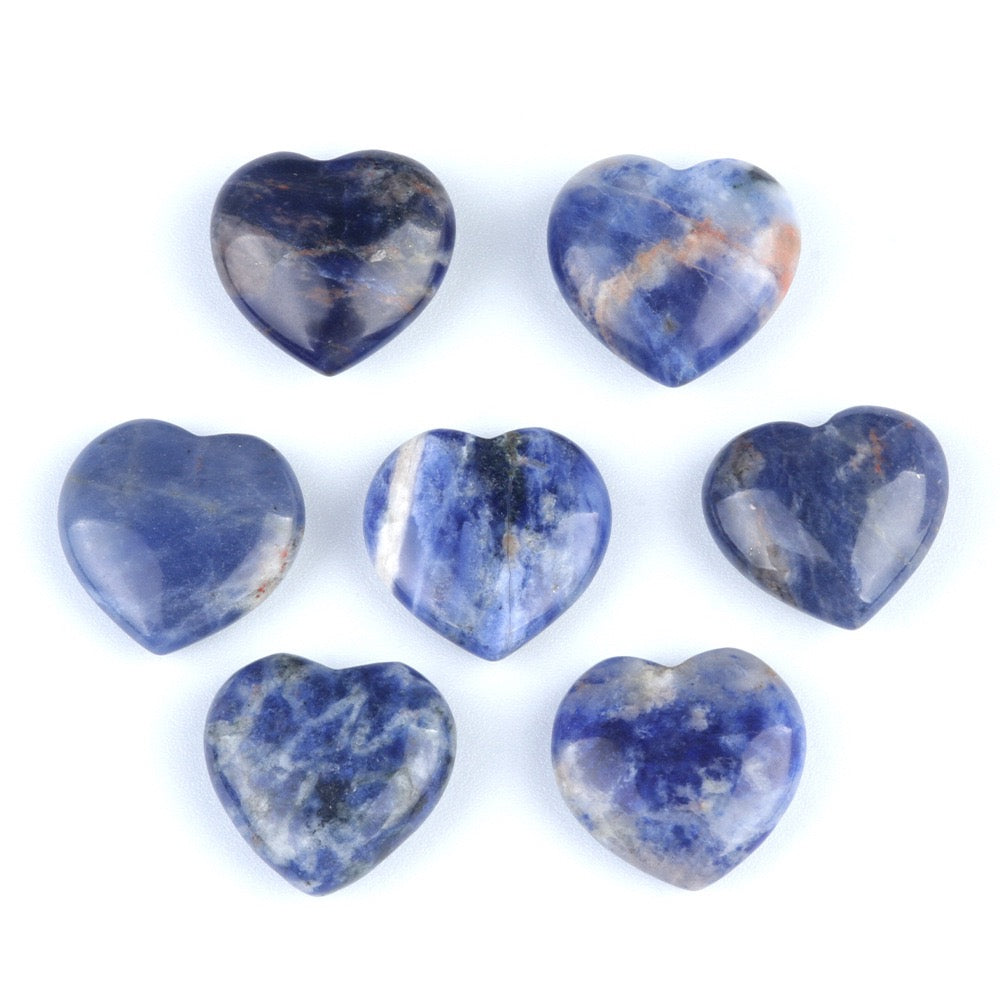 Natural Crystal Heart-Shaped Stone Ornament