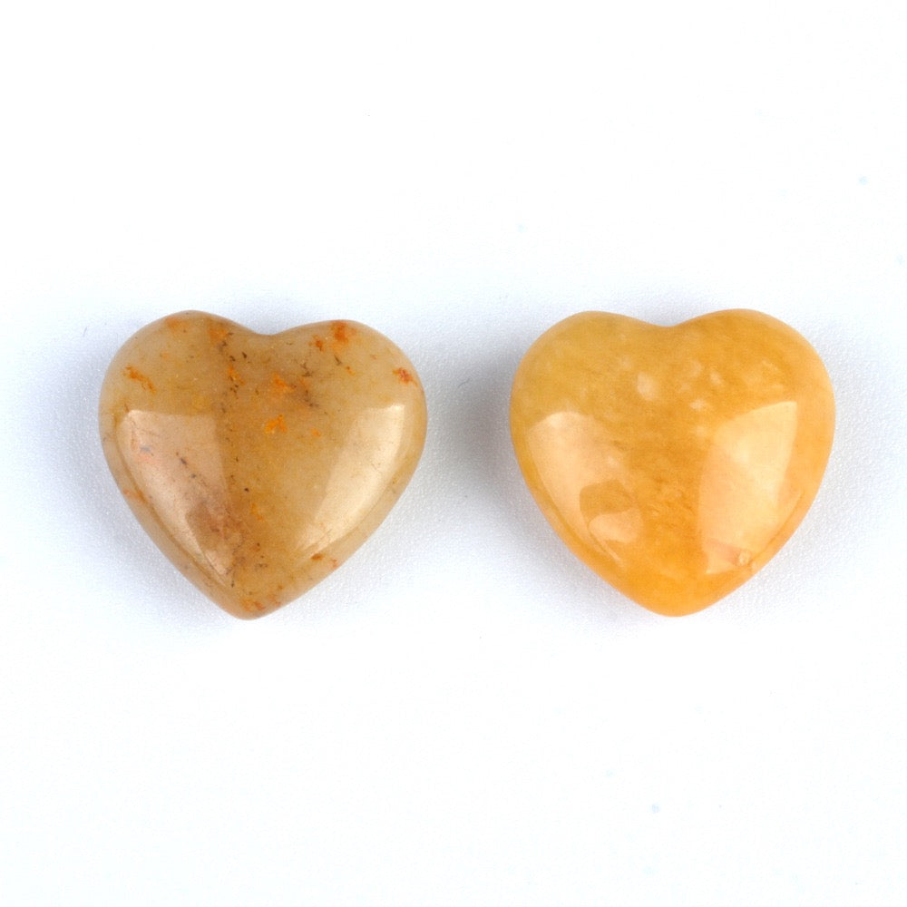 Natural Crystal Heart-Shaped Stone Ornament