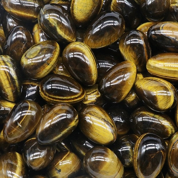 Natural Crystal Colorful Easter Egg Shaped Stone