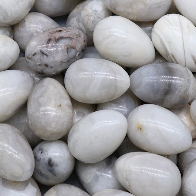 Natural Crystal Colorful Easter Egg Shaped Stone