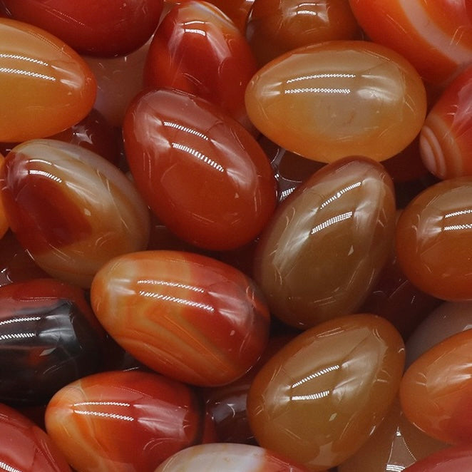 Natural Crystal Colorful Easter Egg Shaped Stone